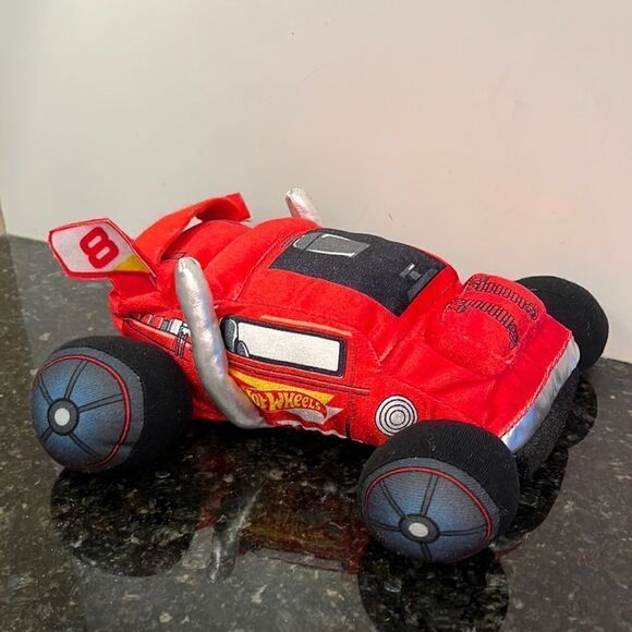Hot Wheels Mattel Red Plush Car "Hot Car" Cuddle Pillow. Size 10.5” - Picture 1 of 8